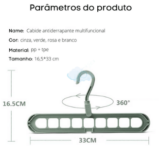 Cabide Mágico de Secagem de Roupa Multifuncional Kit 2PÇS - CÉU UTILIDADES