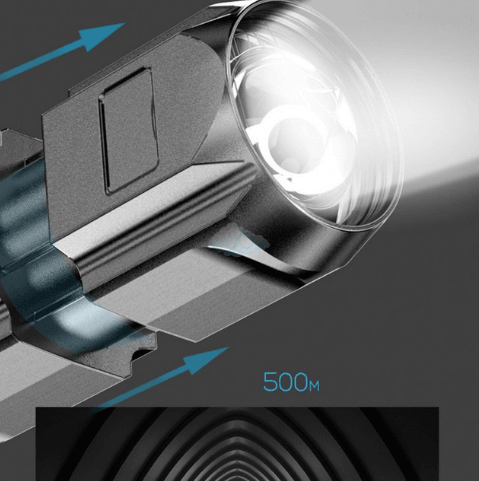 Lanterna Xenon Ultra Forte Recarregável - CÉU UTILIDADES