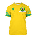 Camiseta 3D Brasil 2022 Plus Size