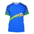 Camiseta 3D Brasil 2022 Plus Size