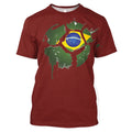 Camiseta Bola de Futebol 3D Plus Size