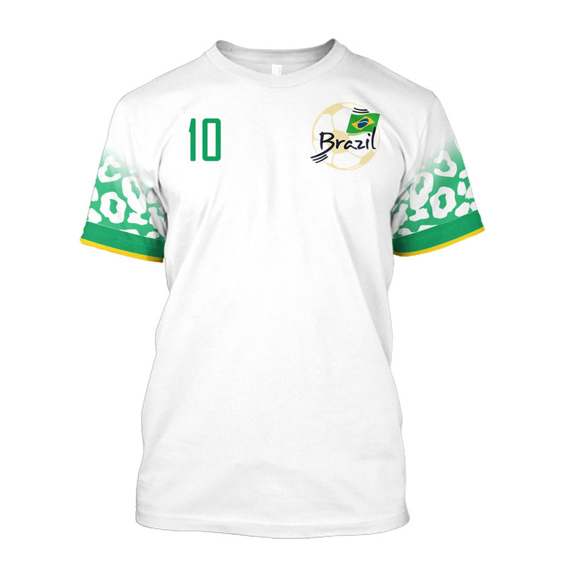 Camiseta 3D Brasil 2022 Plus Size