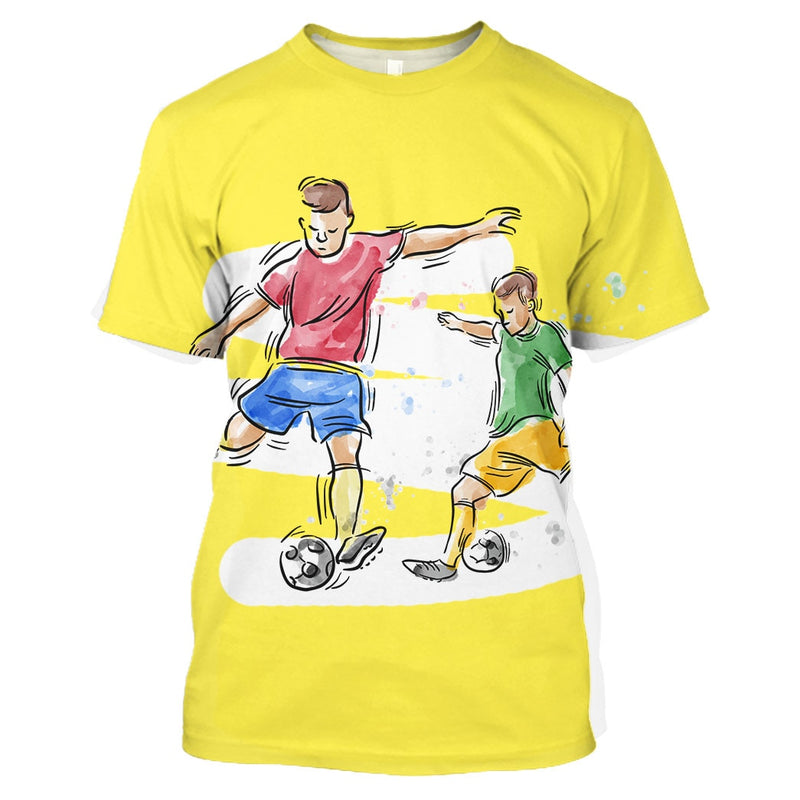 Camiseta 3D Futebol Plus Size