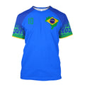 Camiseta 3D Brasil 2022 Plus Size