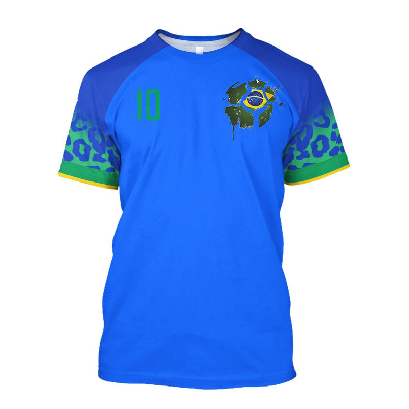 Camiseta 3D Brasil 2022 Plus Size