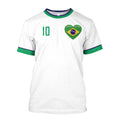 Camiseta 3D Brasil 2022 Plus Size