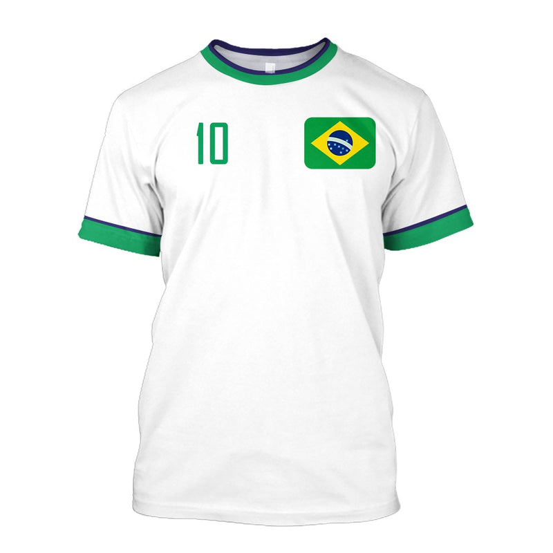 Camiseta 3D Brasil 2022 Plus Size