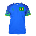 Camiseta 3D Brasil 2022 Plus Size