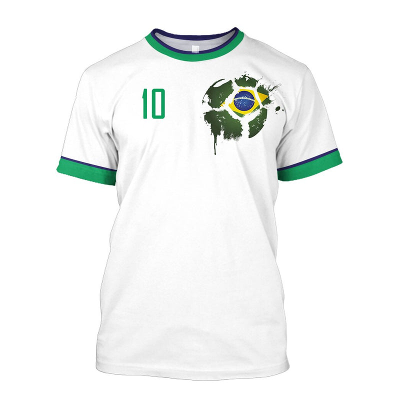 Camiseta 3D Brasil 2022 Plus Size