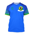 Camiseta 3D Brasil 2022 Plus Size