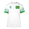 Camiseta 3D Brasil 2022 Plus Size