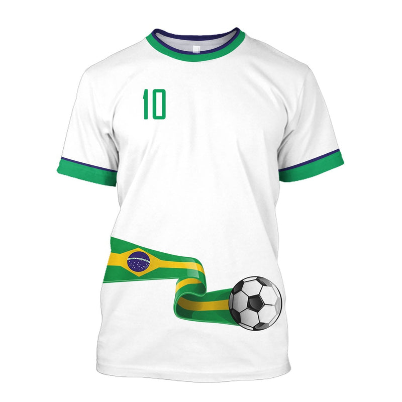 Camiseta 3D Brasil 2022 Plus Size