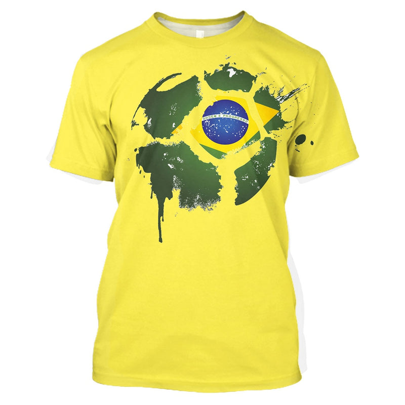 Camiseta Bola de Futebol 3D Plus Size