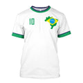 Camiseta 3D Brasil 2022 Plus Size