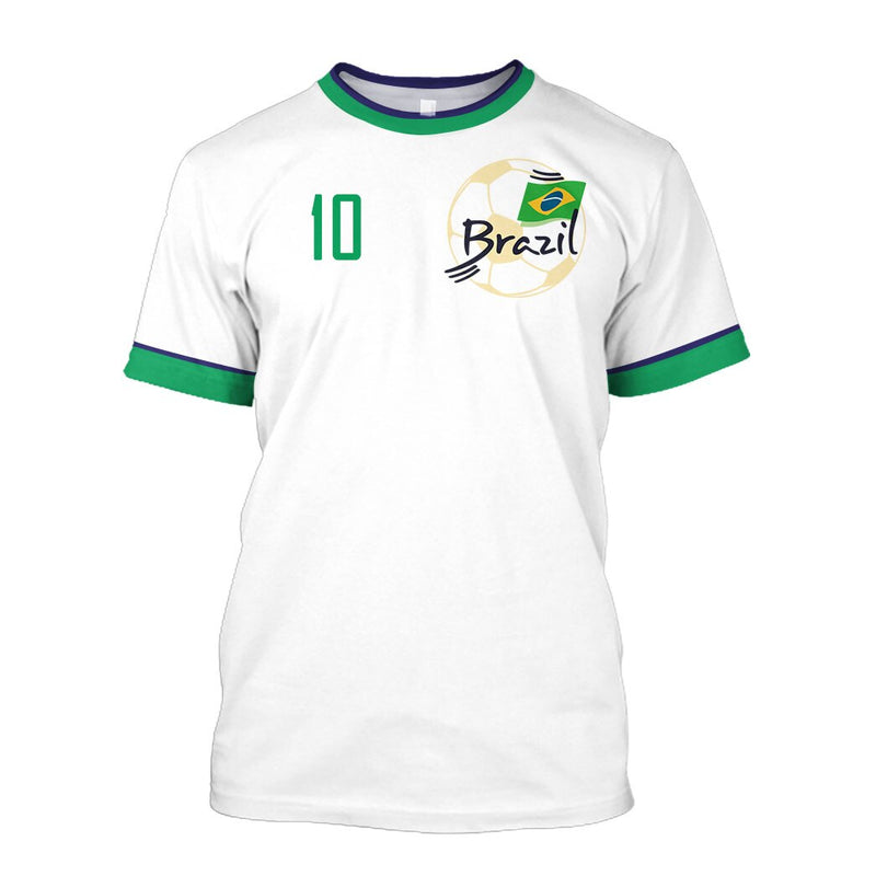 Camiseta 3D Brasil 2022 Plus Size