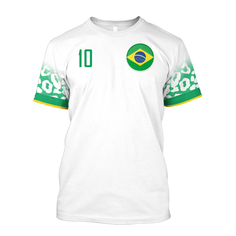 Camiseta 3D Brasil 2022 Plus Size